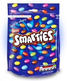Драже шоколадное разноцветное Nestle Smarties Pouch Bag 118 грамм