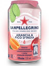 Напиток San Pellegrino Апельсин Опунция 330 мл ж/б
