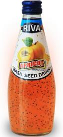 Basil seed drink Apricot flavor "Напиток Семена базилика с ароматом абрикоса" 290мл