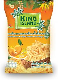 Кокосовые чипсы KING ISLAND в сиропе манго (40 грамм)