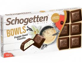 Шоколад молочный Schogetten Bowls ванильный крем с семенами мака 100 гр