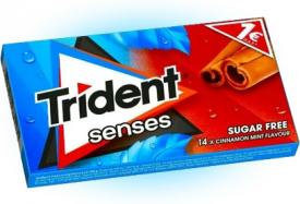 Жевательная резинка Trident SENSES корица-мята