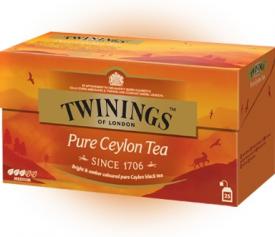 Чай Twinings черный Цейлон, короб (25 пак.) 50 гр